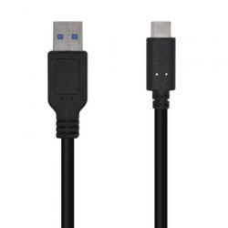 Cable USB 3.1 Tipo-C Aisens A107-0449/ USB Tipo-C Macho - USB Macho/ 5