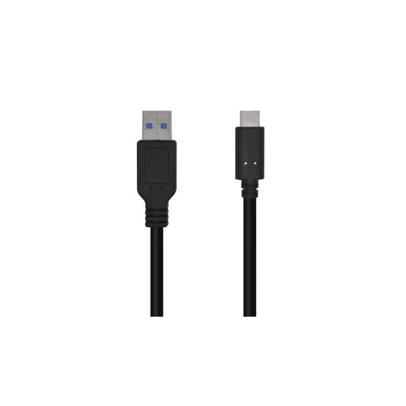 Cable USB 3.1 Tipo-C Aisens A107-0449/ USB Tipo-C Macho - USB Macho/ 5