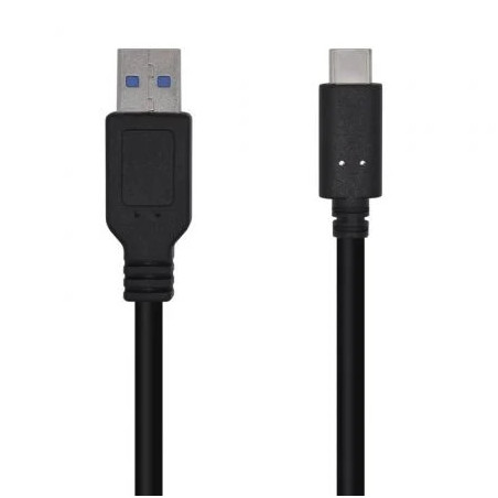 Cable USB 3.1 Tipo-C Aisens A107-0449/ USB Tipo-C Macho - USB Macho/ 5