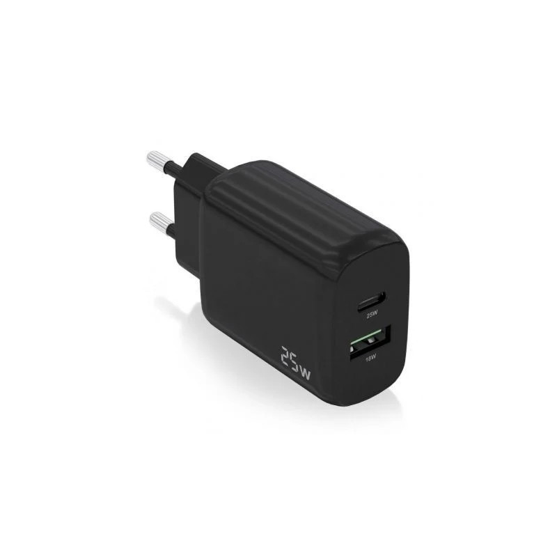 Cargador de Pared Aisens A110-0759/ 1xUSB Tipo-C/ 1xUSB/ 25W