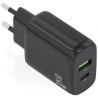 Cargador de Pared GaN Aisens A110-0924/ 1xUSB Tipo-C/ 1xUSB/ 30W/ Negr