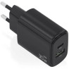 Cargador de Pared GaN Aisens A110-0978/ 1xUSB Tipo-C/ 1xUSB/ 30W/ Negr