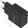 Cargador de Pared GaN Aisens A110-1024/ 1xUSB Tipo-C/ 20W/ Negro