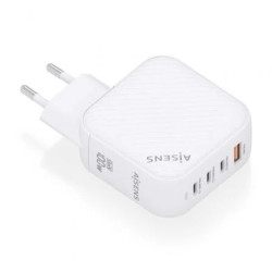 Cargador de Pared GaN Aisens ASCH-100W4P028-W/ 3xUSB Tipo-C/ 1x USB/ 1