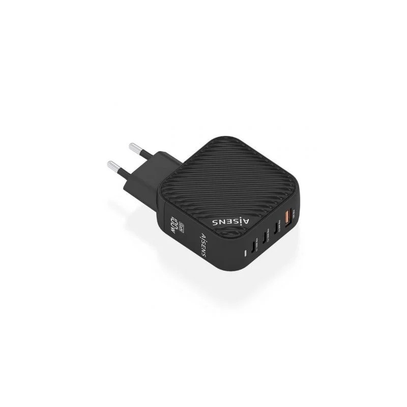 Cargador de Pared GaN Aisens ASCH-100W4P029-BK/ 3xUSB Tipo-C/ 1x USB/