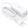 Cargador Sobremesa GaN Aisens ASCH-100W4P053-W/ 3xUSB Tipo-C/ 1xUSB/ 1
