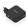 Cargador de Pared GaN Aisens ASCH-140W3P031-BK/ 2xUSB Tipo-C/ 1xUSB/ 1