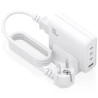 Cargador Sobremesa GaN Aisens ASCH-140W4P055-W/ 3xUSB Tipo-C/ 1xUSB/ 1