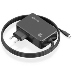 Cargador de Portátil GaN Aisens ASCH-1PD100WL50-BK USB Tipo-C/ 100W/ A