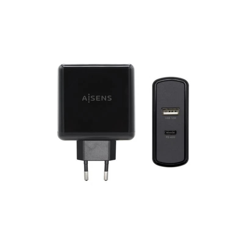 Charger 57W 1XUSB-C PD3.0 45W 1XUSB-A 5V/2.4A 12W Black | APLIUM