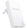 Cargador de Pared GaN Aisens ASCH-65W2P077-W/ 2xUSB Tipo-C/ 65W/ Blanc