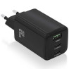 Cargador de Pared GaN Aisens ASCH-65W3P042-BK/ 2xUSB Tipo-C/ 1xUSB/ 65