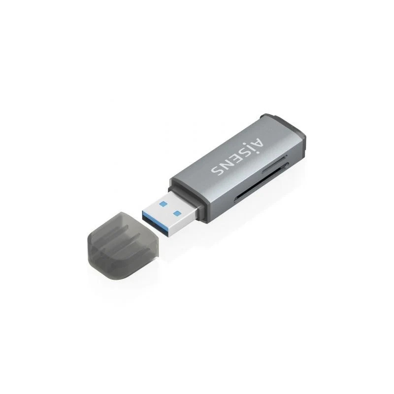 Lector de Tarjetas Externo Aisens ASCR-2A09-GR/ USB 3.1 | APLIUM