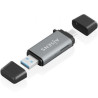 Lector de Tarjetas Externo Aisens ASCR-2AC11-GR/ USB 3.1 | APLIUM