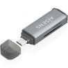 Lector de Tarjetas Externo Aisens ASCR-2C10-GR/ USB 3.1 | APLIUM