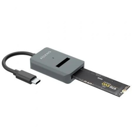 Dock USB Tipo-C para SSD M2 SATA/NVMe Aisens ASUC-M2D012-GR/ Gris