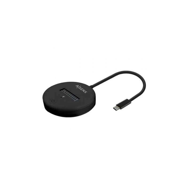 Dock USB Tipo-C para SSD M2 SATA/NVMe Aisens ASUC-M2D013-BK/ Negro