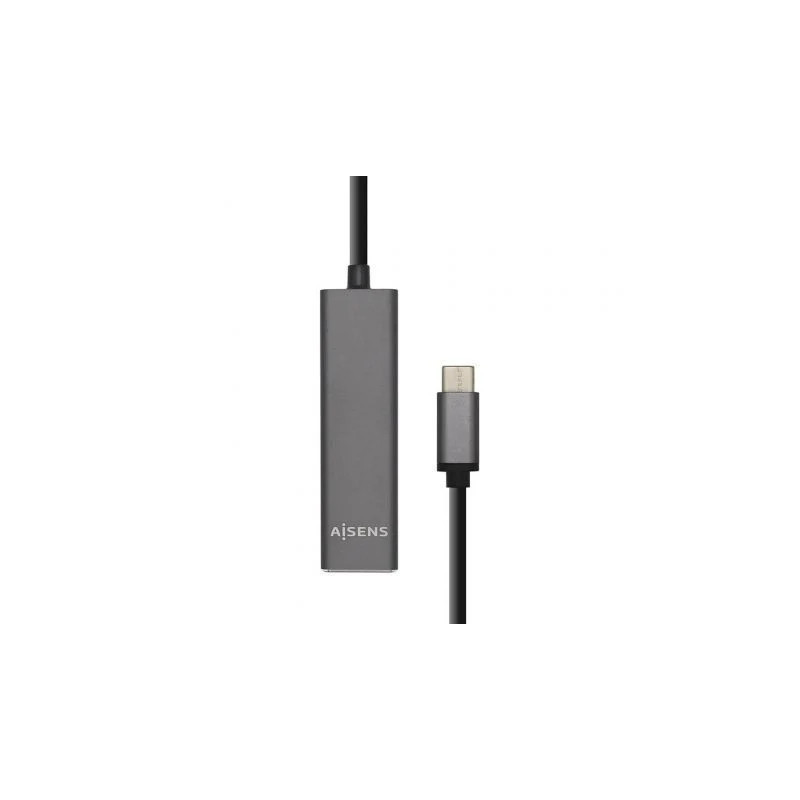 Hub USB Tipo-C Aisens A109-0403/ 4xUSB/ Gris