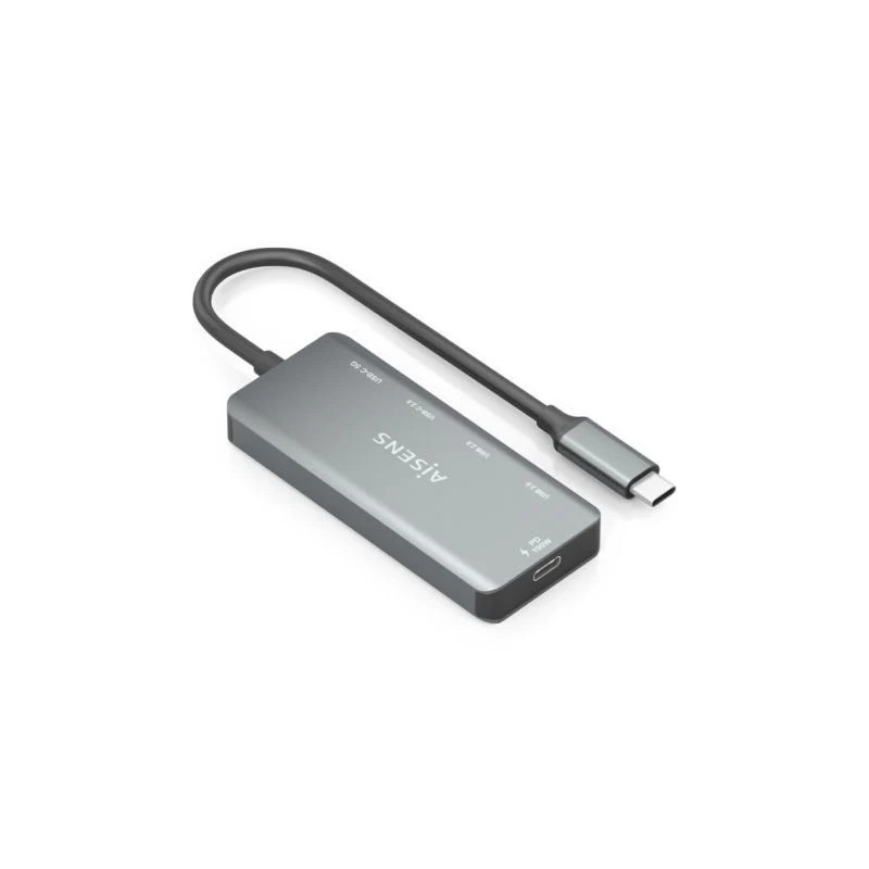 Hub USB Tipo-C Aisens A109-0946/ 2xUSB/ 2xUSB Tipo-C/ 1xUSB Tipo-C PD/