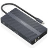 Docking USB Tipo-C Aisens ASUC-12P017-GR/ 2xHDMI 4K/ 4xUSB/ 1xUSB Tipo