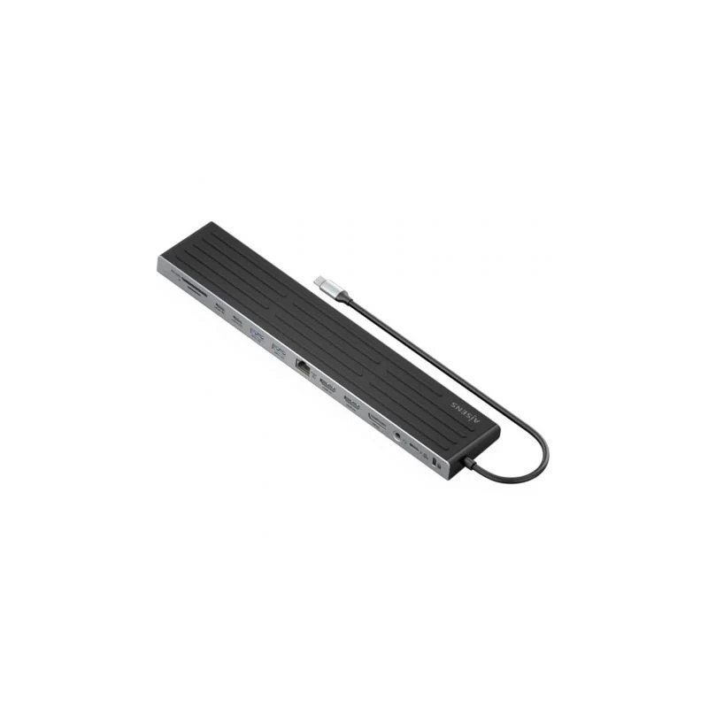 Docking USB Tipo-C Aisens ASUC-13P042-GR/ 2xUSB Tipo-C/ 1xUSB Tipo-C P