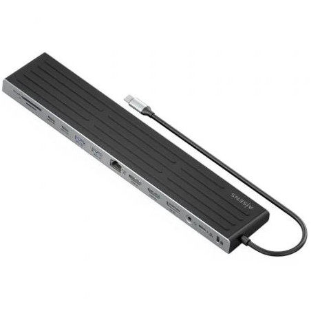 Docking USB Tipo-C Aisens ASUC-13P042-GR/ 2xUSB Tipo-C/ 1xUSB Tipo-C P