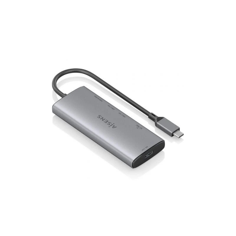 Docking USB Tipo-C Aisens ASUC-6P029-GR/ 1xHDMI 4K/ 1xUSB/ 2xUSB Tipo-