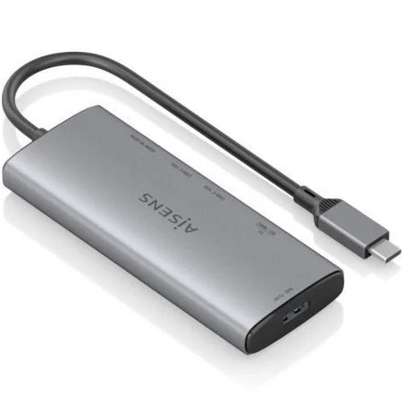Docking USB Tipo-C Aisens ASUC-6P029-GR/ 1xHDMI 4K/ 1xUSB/ 2xUSB Tipo-