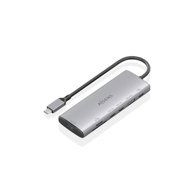 Docking USB Tipo-C Aisens ASUC-7P031-GR/ 1xHDMI 4K/ 1xUSB/ 2 | APLIUM