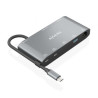 Docking USB Tipo-C Aisens ASUC-8P010-GR/ 1xHDMI 4K/ 1xVGA/ 2xUSB/ 1xRJ