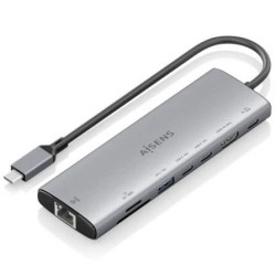 Docking USB Tipo-C Aisens ASUC-8P033-GR/ 1xHDMI 4K/ 1xUSB/ 2xUSB Tipo-