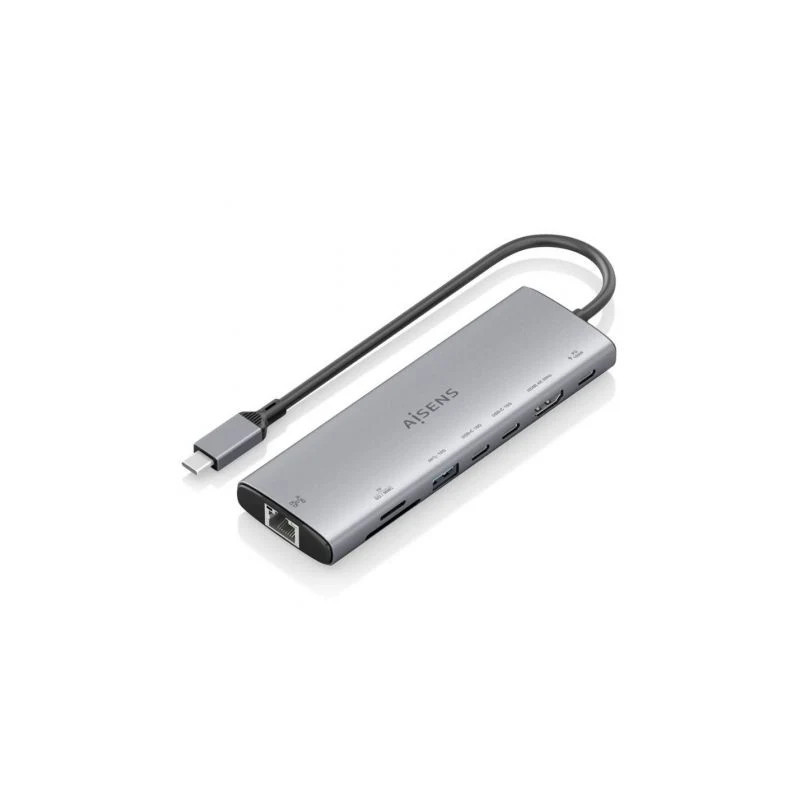 Docking USB Tipo-C Aisens ASUC-8P033-GR/ 1xHDMI 4K/ 1xUSB/ 2xUSB Tipo-
