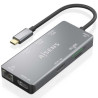 Docking USB Tipo-C Aisens ASUC-9P018-GR/ 2xHDMI 4K/ 3xUSB/ 1 | APLIUM
