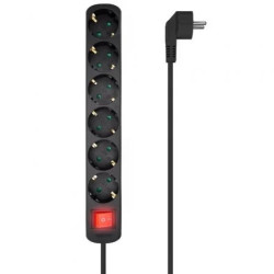 Regleta con Interruptor Aisens A154-0536/ 6 Tomas de Corriente/ Cable