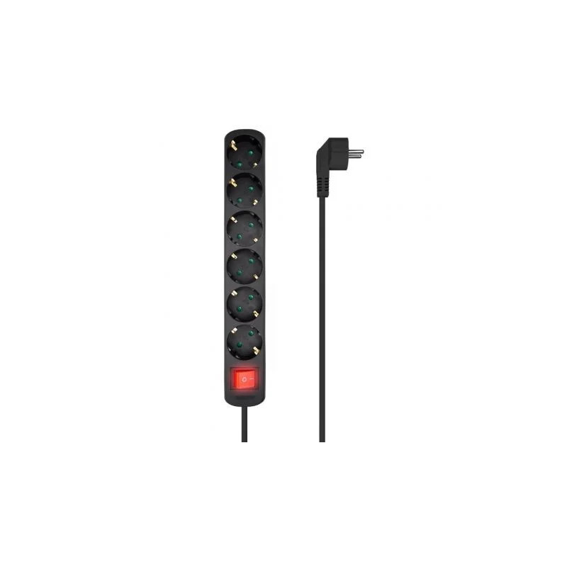Regleta con Interruptor Aisens A154-0536/ 6 Tomas de Corriente/ Cable