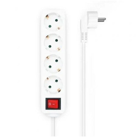 Regleta con Interruptor Aisens A154-0649/ 4 Tomas de Corriente/ Cable
