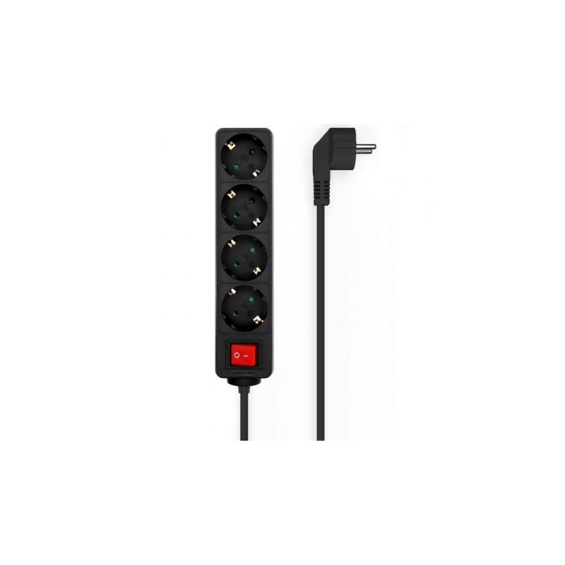 Regleta con Interruptor Aisens A154-0650/ 4 Tomas de Corriente/ Cable