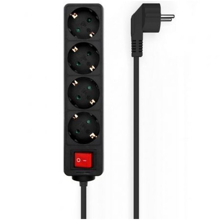 Regleta con Interruptor Aisens A154-0650/ 4 Tomas de Corriente/ Cable