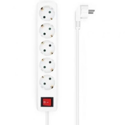 Regleta con Interruptor Aisens A154-0651/ 5 Tomas de Corriente/ Cable