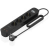 Regleta con Interruptor Aisens ASPS-2A2C13-BK/ 4 Tomas de Corriente/ 2