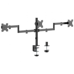 Soporte de Mesa para 3 Monitores Aisens DT27TSR-281/ Giratorio/ Inclin