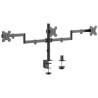 Soporte de Mesa para 3 Monitores Aisens DT27TSR-281/ Giratorio/ Inclin