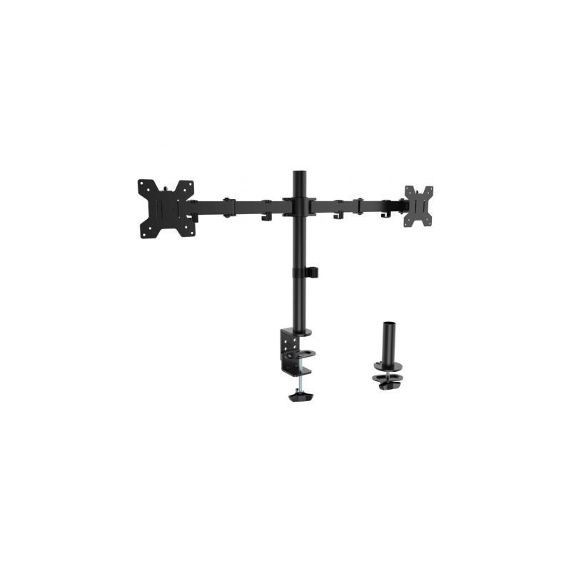 Soporte de Mesa para 2 Monitores Aisens DT32TSR-279/ Giratorio/ Inclin