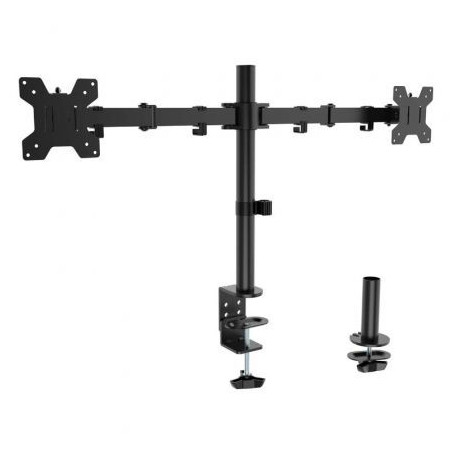 Soporte de Mesa para 2 Monitores Aisens DT32TSR-279/ Giratorio/ Inclin