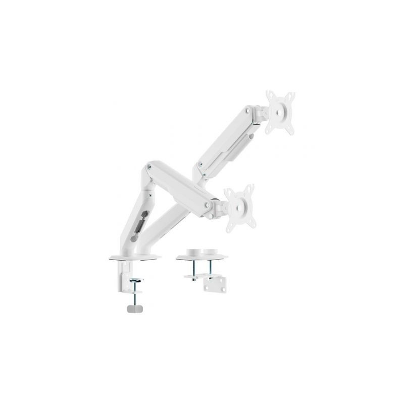 Soporte de Mesa con Contrapeso para 2 Monitores Aisens DT32TSR-439/ Gi