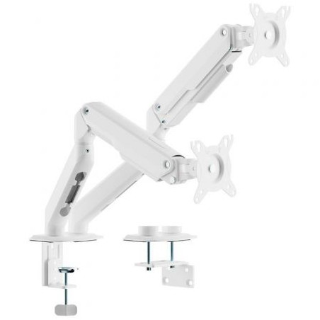 Soporte de Mesa con Contrapeso para 2 Monitores Aisens DT32TSR-439/ Gi