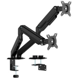 Soporte de Mesa con Contrapeso para 2 Monitores Aisens DT32TSR-451/ Gi