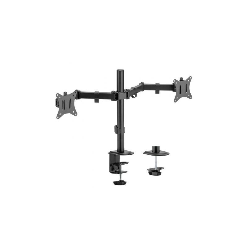 Soporte de Mesa para 2 Monitores o TV Aisens DT32TSR-149/ Giratorio/ I