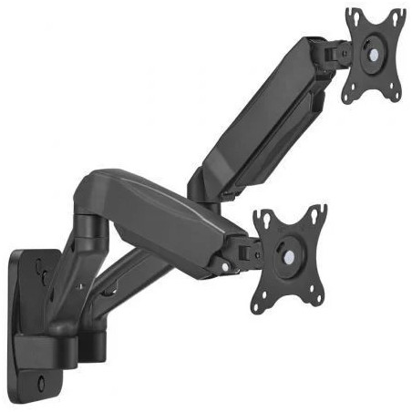 Soporte de Pared para 2 Monitores o TV Aisens WT32TSR-225/ Giratorio/