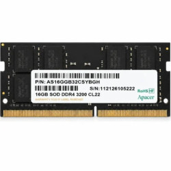 Memoria RAM Apacer ES.16G21.GSH 16GB/ DDR4/ 3200MHz/ 1.2V/ CL22/ SODIM